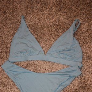 Blue Fashion Nova high waisted 2 piece